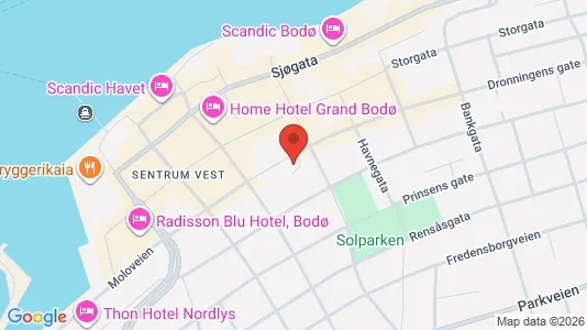 Lokaler til leje i Bodø - Foto fra Google Street View