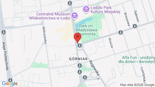 Commercial properties for rent i Łódź - kort over placeringen