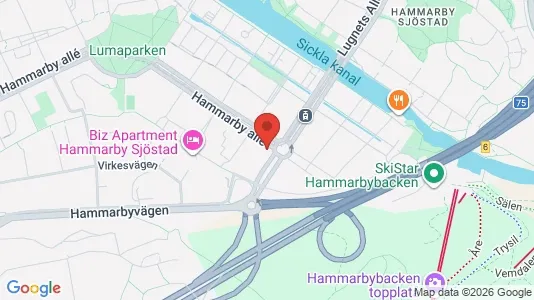 Büros zur Miete i Hammarbyhamnen – Foto von Google Street View