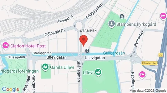 Kontorer til leie i Göteborg Sentrum - kort over placeringen