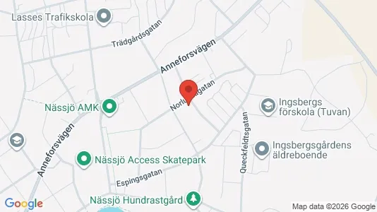 Liikekiinteistöt Myynnissä i Nässjö - kort over placeringen