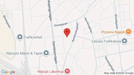 Commercial properties for sale i Nässjö - kort over placeringen