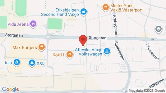 Kontorlokaler til leje i Växjö - Foto fra Google Street View