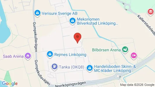 Lager zur Miete i Linköping - kort over placeringen