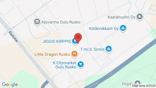 Værkstedslokaler til leje i Oulu - Foto fra Google Street View
