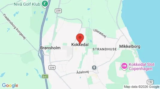 Ladenlokale zur Miete i Kokkedal – Foto von Google Street View