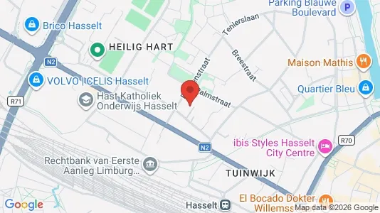 Nieruchomości komercyjne Do wynajęcia i Hasselt - kort over placeringen