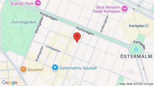 Commercial properties for rent i Östermalm - kort over placeringen