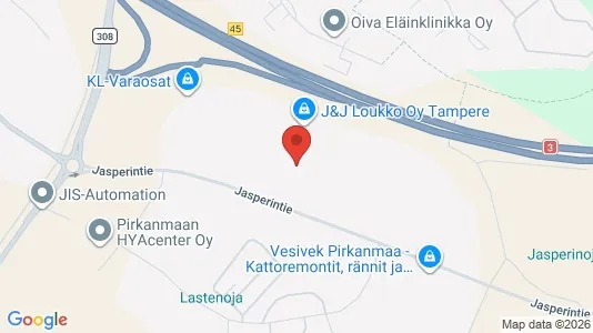 Företagslokaler för uthyrning i Birkala - kort over placeringen