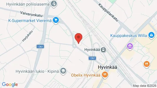 Commercial properties for sale i Hyvinkää - kort over placeringen