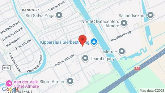 Lokaler til leie i Almere - kort over placeringen