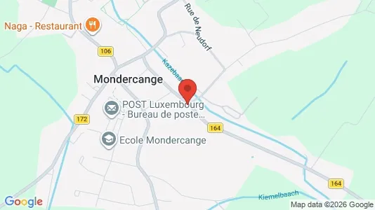Kontorlokaler til leje i Mondercange - kort over placeringen