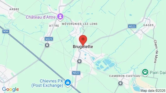 Commercial properties for rent i Brugelette - kort over placeringen
