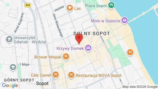 Büros zur Miete i Sopot – Foto von Google Street View