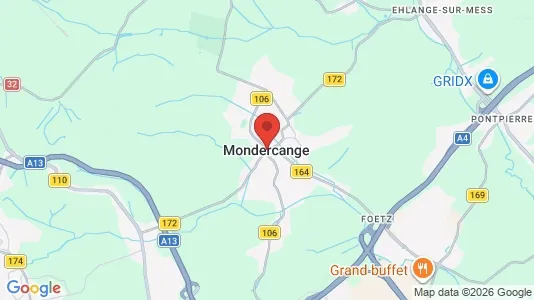 Butikslejemål til leje i Mondercange - Foto fra Google Street View