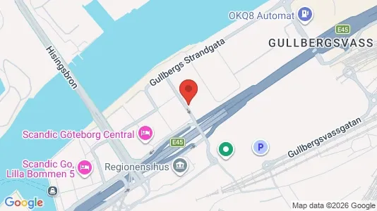 Kontorslokaler för uthyrning i Göteborg Centrum - kort over placeringen
