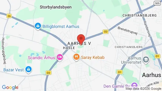 Kaupat Vuokrattavana i Aarhus V - Kuva Google Street Viewstä