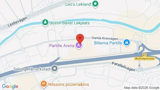 Lagerlokaler för uthyrning i Partille – Foto från Google Street View