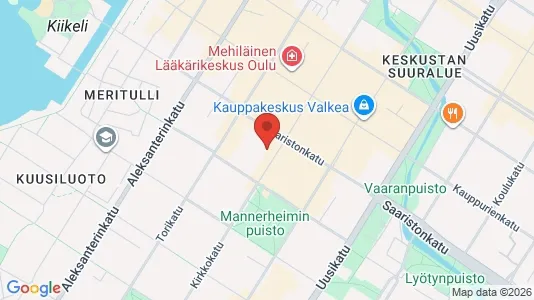Gewerbeflächen zur Miete i Oulu - kort over placeringen