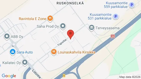 Werkstätte zur Miete i Oulu - kort over placeringen