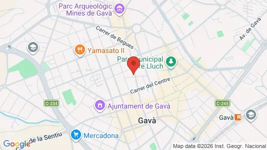 Commercial properties for sale i Castelldefels - kort over placeringen