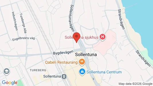 Kontorer til leie i Sollentuna - kort over placeringen