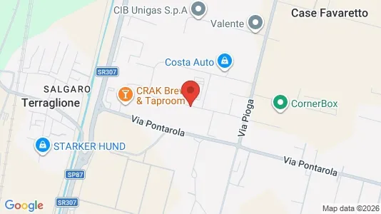 Warehouses for rent i Campodarsego - kort over placeringen