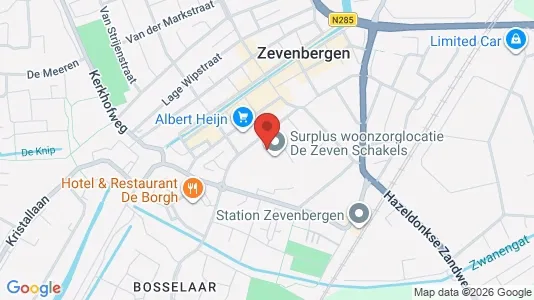 Erhvervsgrunde til leje i Moerdijk - kort over placeringen