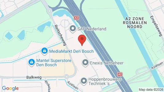 Office spaces for rent i Den Bosch - kort over placeringen