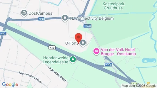 Kontorlokaler til leje i Oostkamp - kort over placeringen