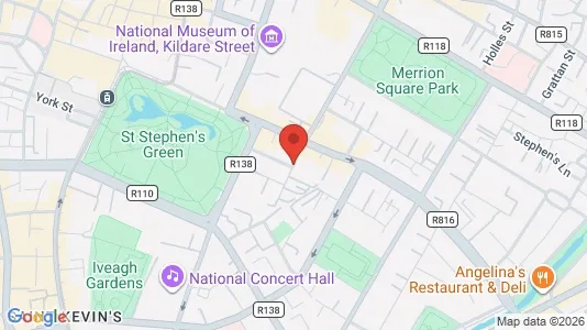 Kantorruimte te huur i Dublin 2 - kort over placeringen
