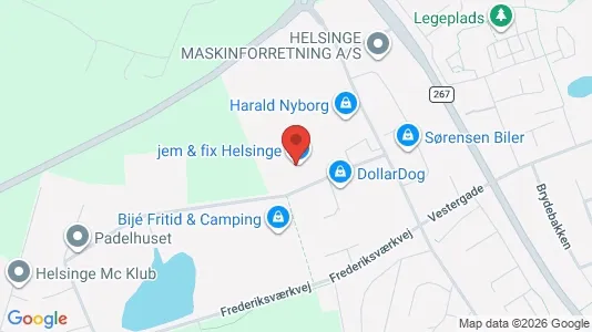 Lagerlokaler til leje i Helsinge - Foto fra Google Street View