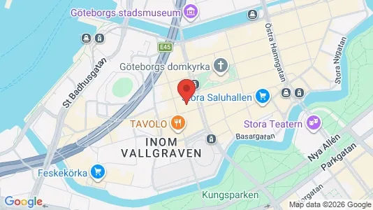 Kontorslokaler för uthyrning i Göteborg Centrum - kort over placeringen