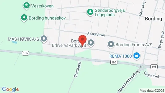 Lager til leie i Bording – Bilde fra Google Street View