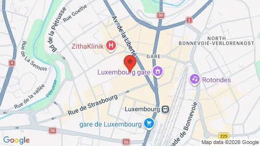 Lokale biurowe Do wynajęcia i Luksemburg - kort over placeringen