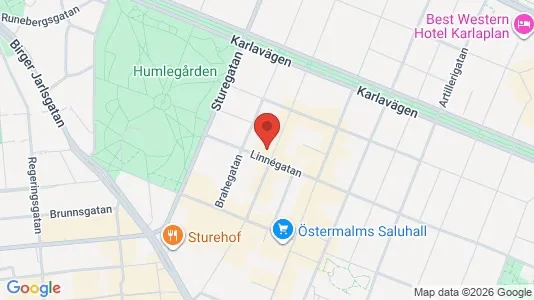 Kontorlokaler til leje i Östermalm - Foto fra Google Street View