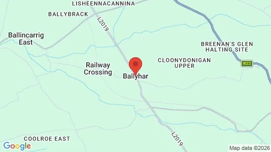 Lokaler til leje i Ballyhar - kort over placeringen