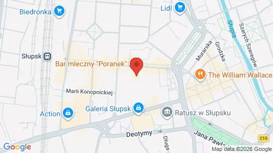 Kontorlokaler til leje i Słupsk - Foto fra Google Street View
