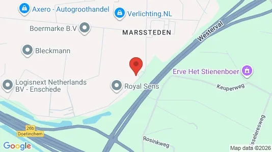 Industrial properties for sale i Enschede - kort over placeringen