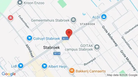 Office spaces for sale i Stabroek - kort over placeringen