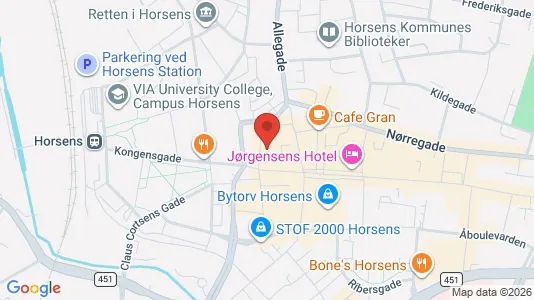 Büros zur Miete i Horsens – Foto von Google Street View