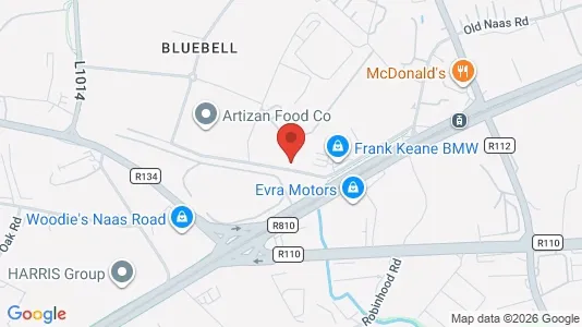 Toimistotilat Vuokrattavana i Dublin 12 - kort over placeringen