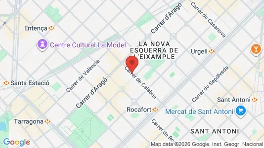 Kontorer til leie i Barcelona Eixample – Bilde fra Google Street View