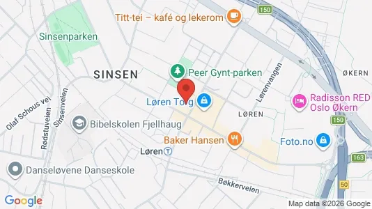 Kontorlokaler til leje i Oslo Grünerløkka - kort over placeringen