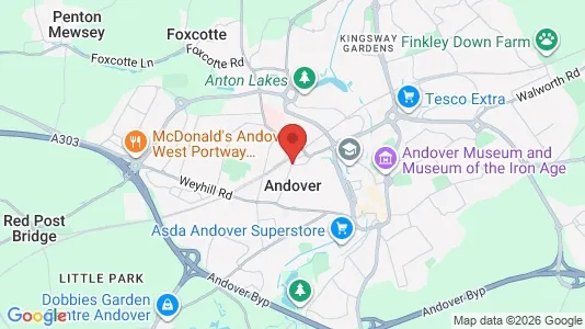 Gewerbeflächen zur Miete i Andover - Hampshire - kort over placeringen