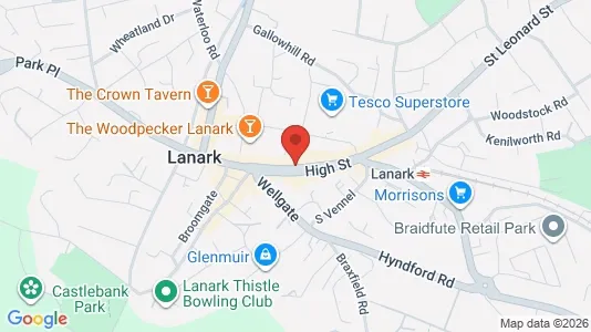 Liikekiinteistöt Vuokrattavana i Lanark - Lanarkshire - Kuva Google Street Viewstä