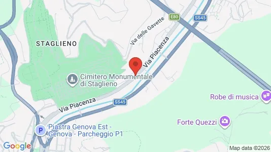 Lokaler til leie i Genova - kort over placeringen