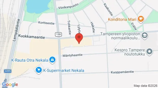 Toimistotilat Vuokrattavana i Lempäälä - Kuva Google Street Viewstä