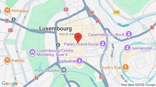 Commercial properties for sale i Luxembourg - kort over placeringen
