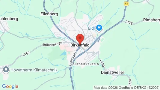 Kontorlokaler til leje i Birkenfeld - Foto fra Google Street View
